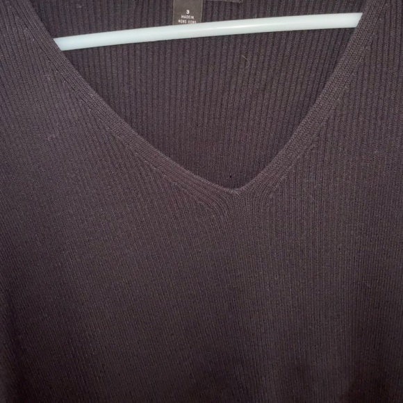 Josephine Chaus 3/4 Sleeve Black Silk Stretch V Neck  Size 3 Made In Hong Kong - Picture 4 of 5